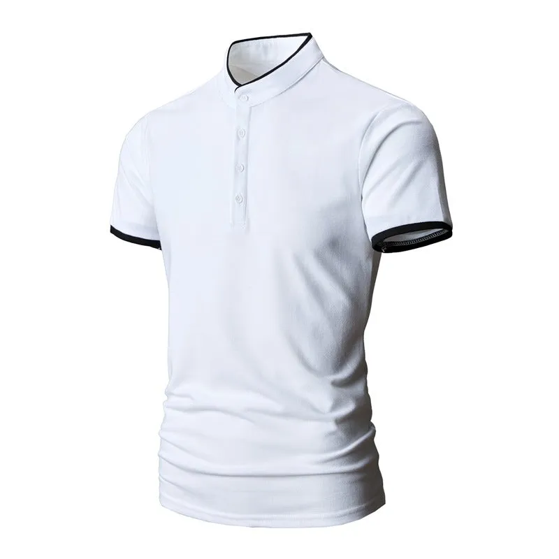 Men's Golf Business Polo Shirt Summer Short Sleeve Multi-Color Matching T-Shirt | 1031