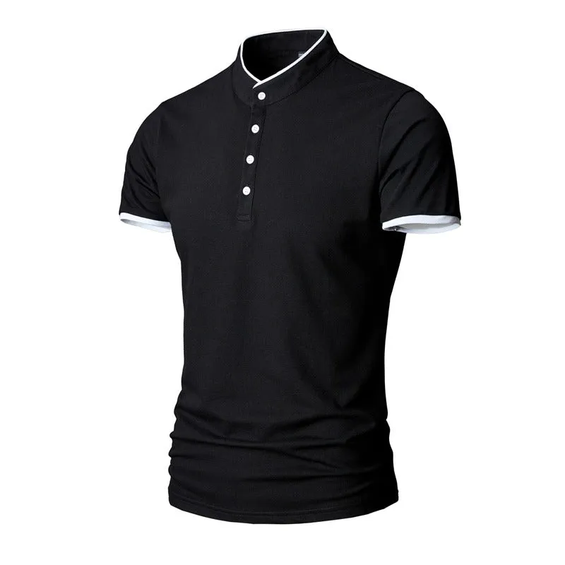 Men's Golf Business Polo Shirt Summer Short Sleeve Multi-Color Matching T-Shirt | 1031