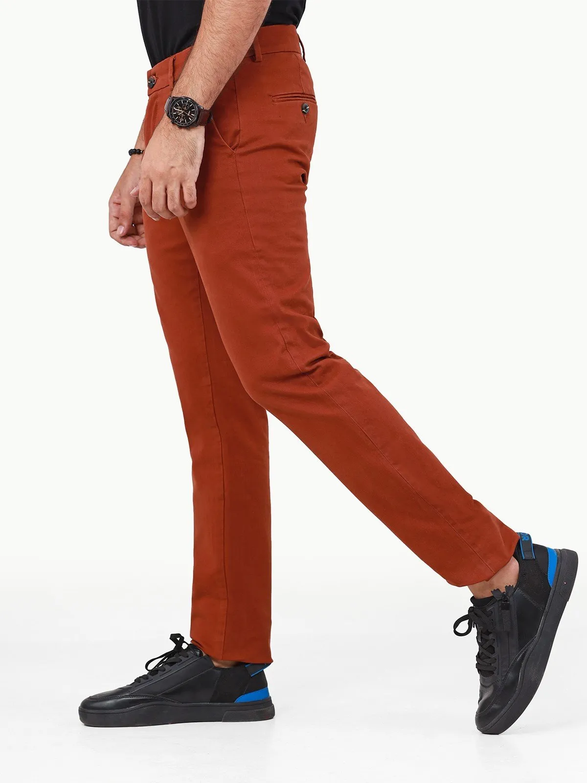 Men's Rust Chino Pant - EMBCP22-016