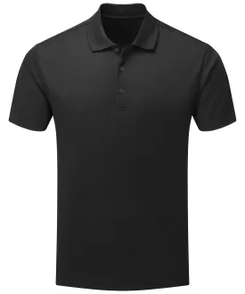 Mens Spun Dyed Recycled Polo Shirt | Black