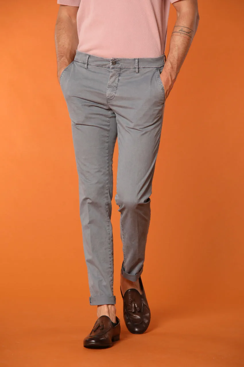 Milano Essential pantalone chino uomo in twill di cotone pima stretch extra slim fit