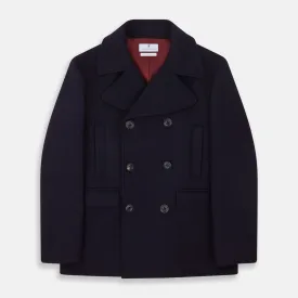 Navy Lambswool Redford Peacoat