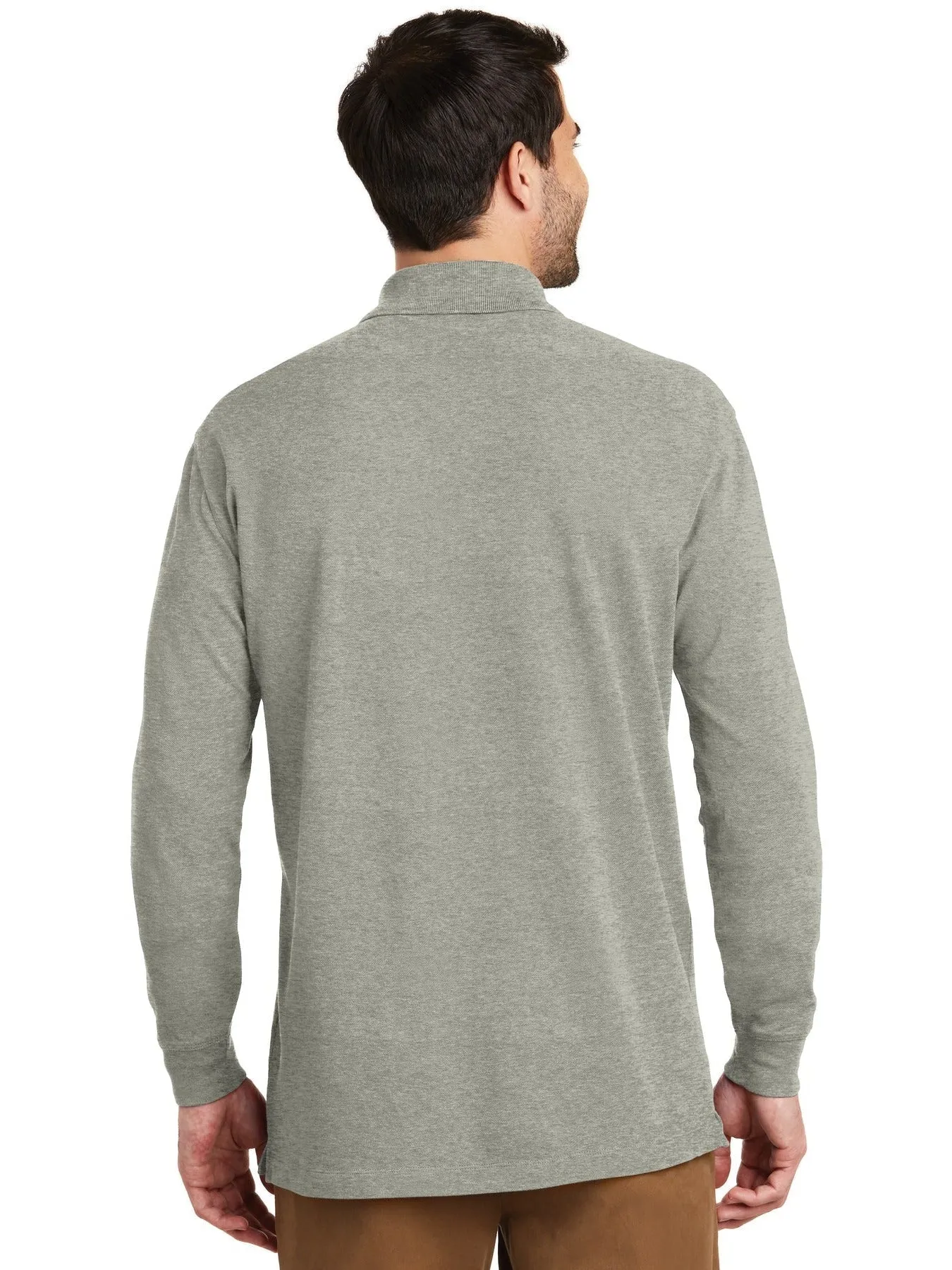 OUTLET-Port Authority EZCotton Long Sleeve Polo