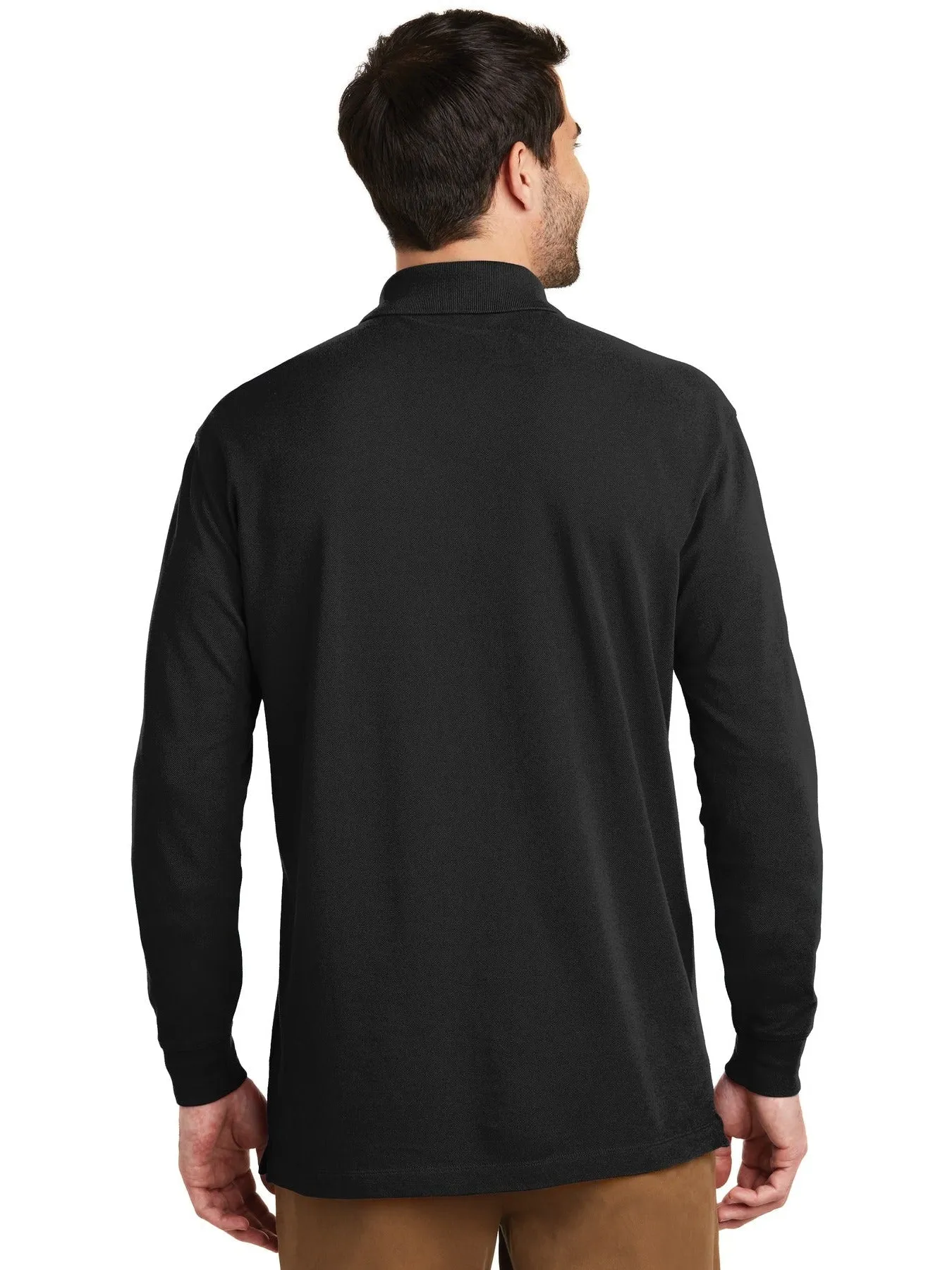 OUTLET-Port Authority EZCotton Long Sleeve Polo