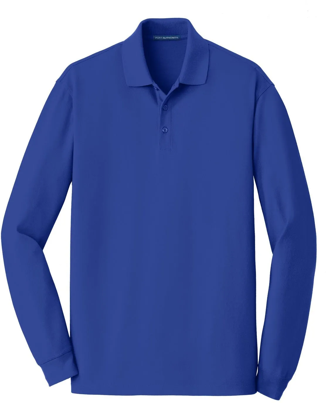 OUTLET-Port Authority EZCotton Long Sleeve Polo