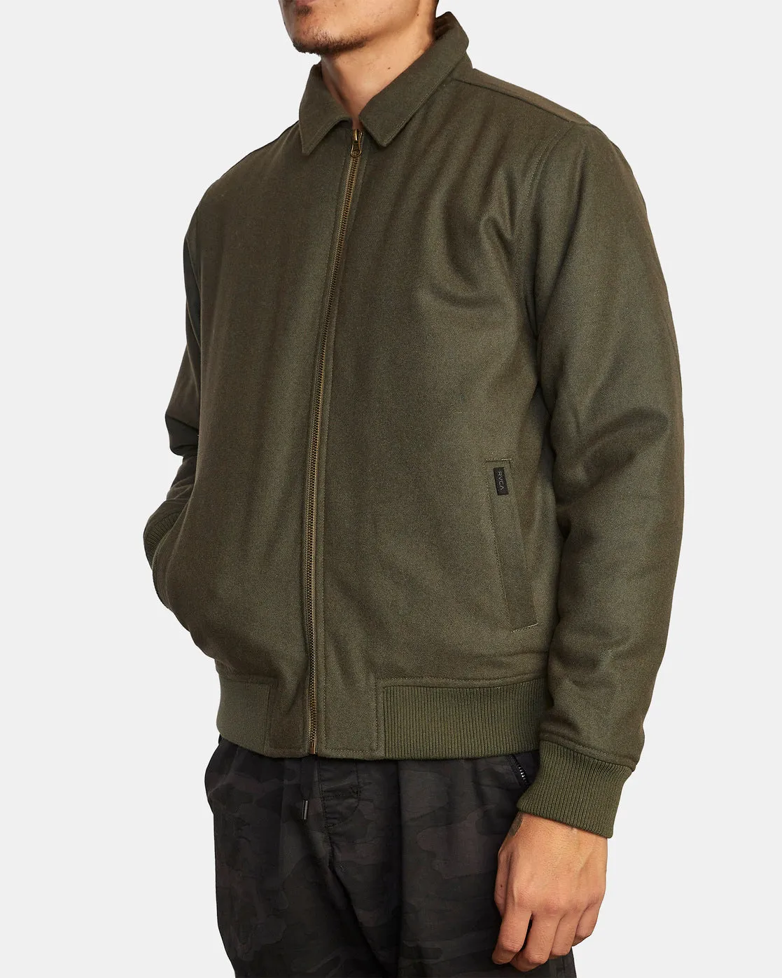 Pisco Zip-Up Jacket - Olive