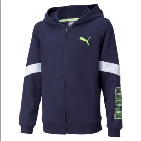 Puma falpa da ragazzo Active Sport Full Zip 589202 06 peacoat