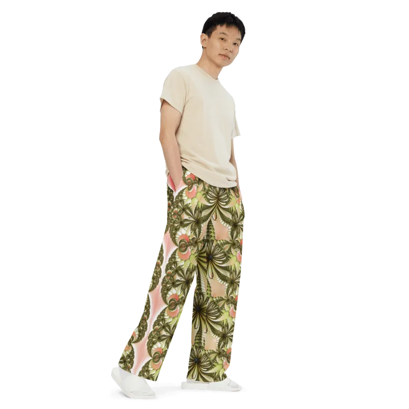 "Wild Lily" Collection - Designer Unisex Wide Leg Pants