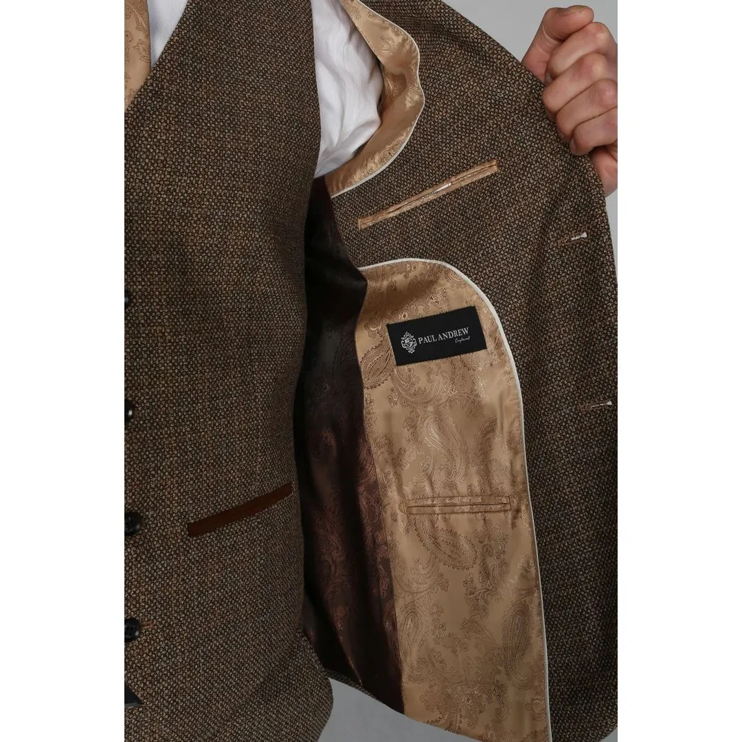 Ralph - Men's Classic Tweed Brown Blazer