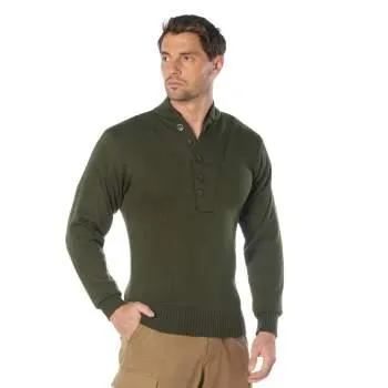 Rothco Mens Military Style 5 Button Sweater