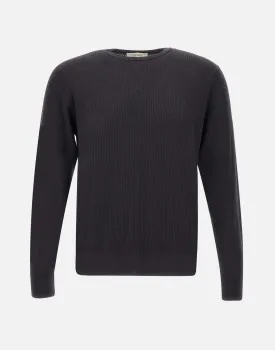 Royal Merino Wool Sweater in Grey