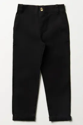 Slim Fit Chino Pants Black