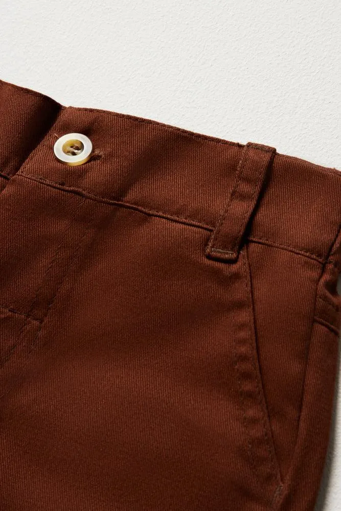 Slim Fit Chino Pants Brown