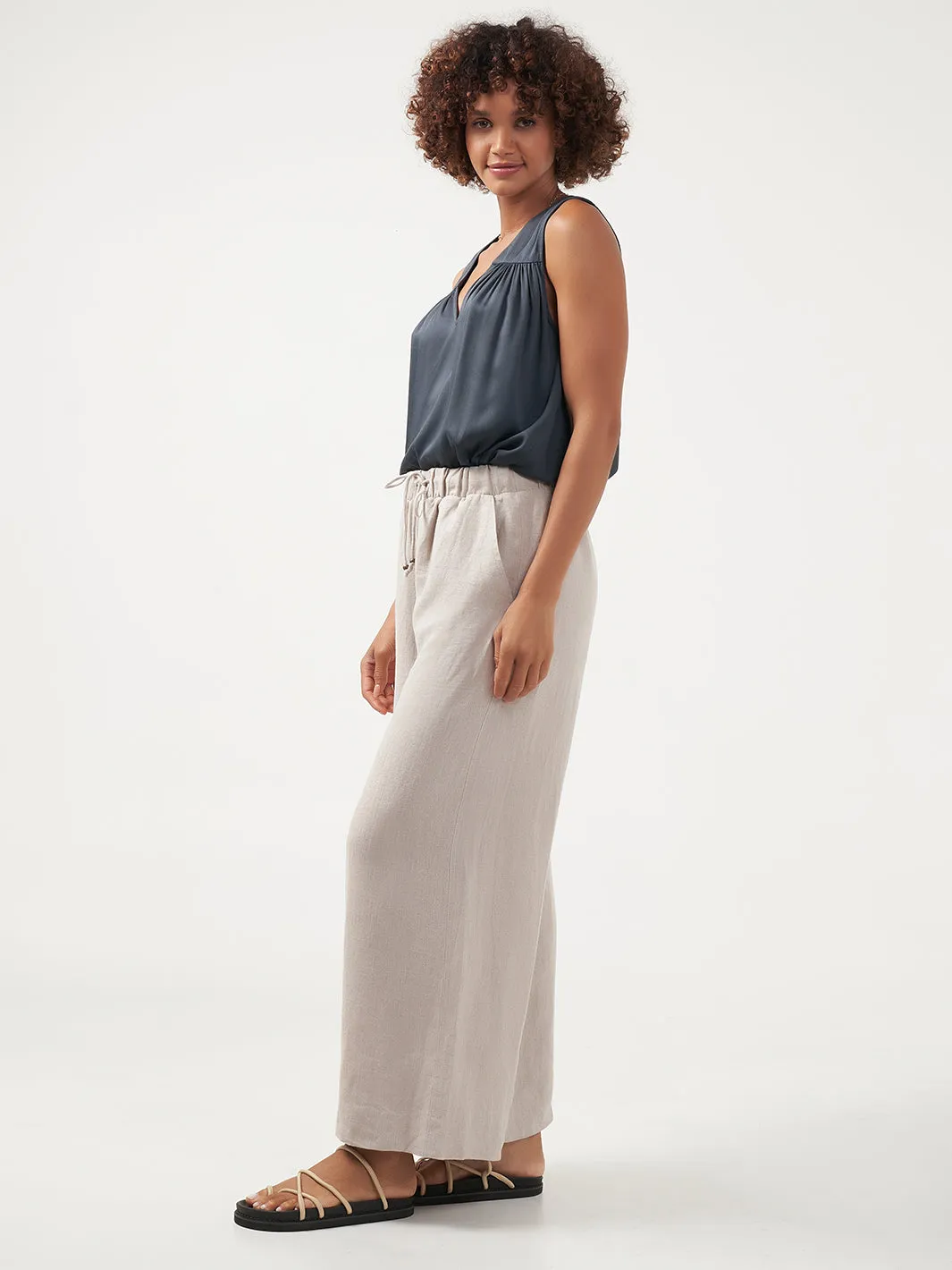 Sundara Linen Pants Flax