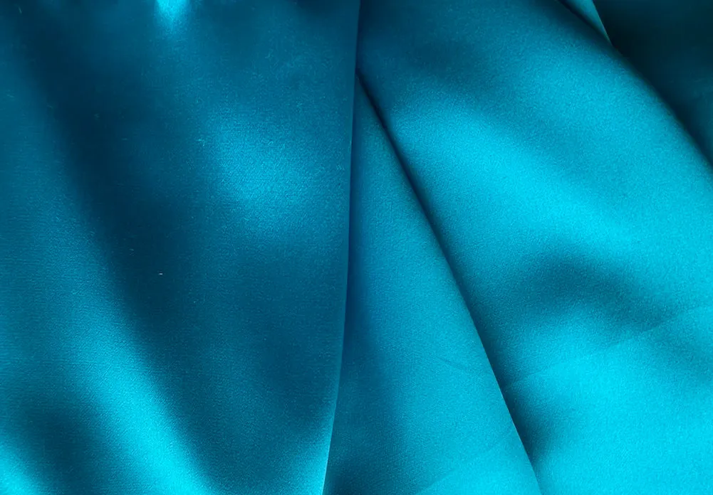 Swimming Pool Blue Silk Charmeuse