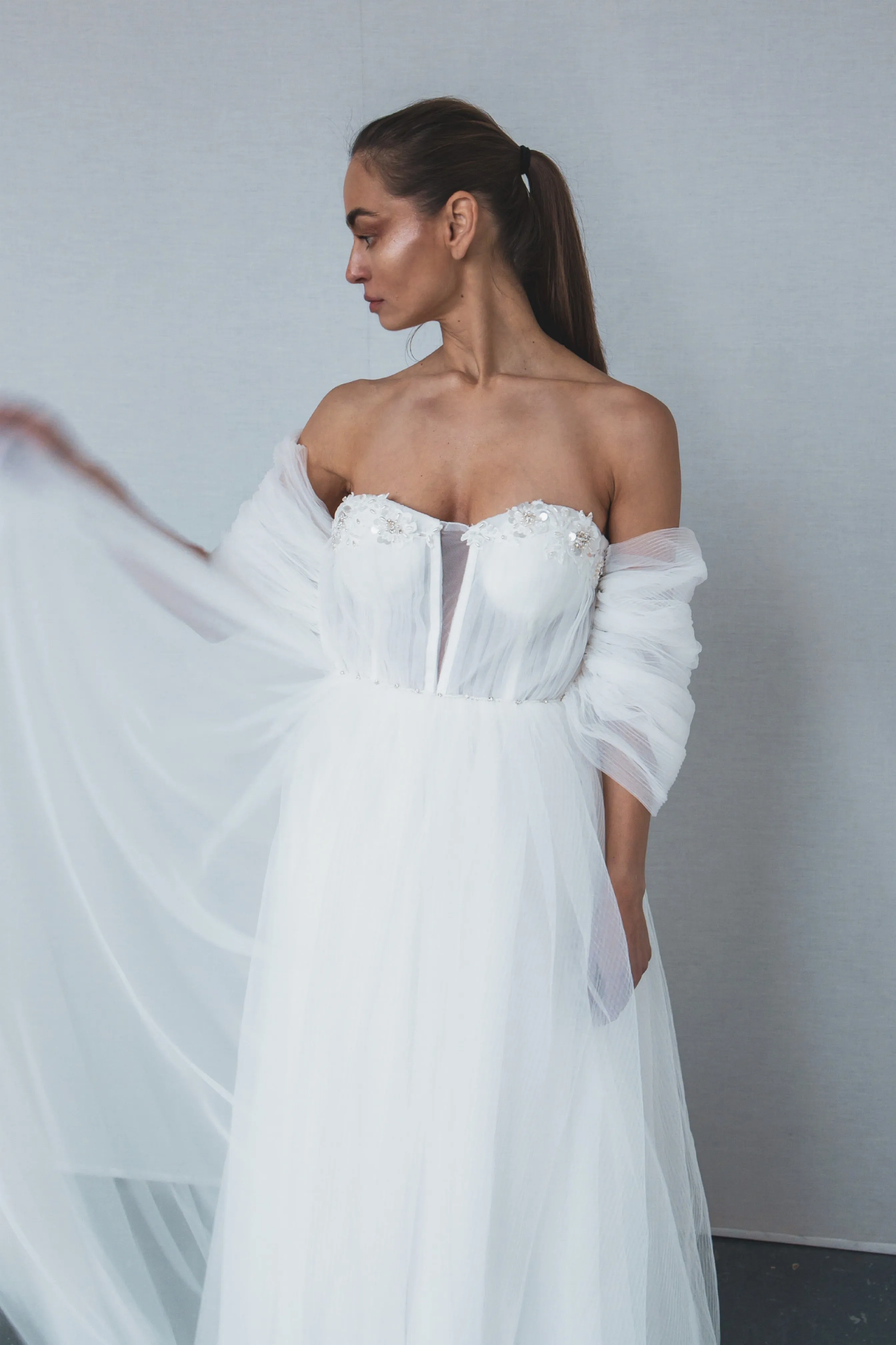 Try At Home - Kimi Bridal Gown with detachable sleeves