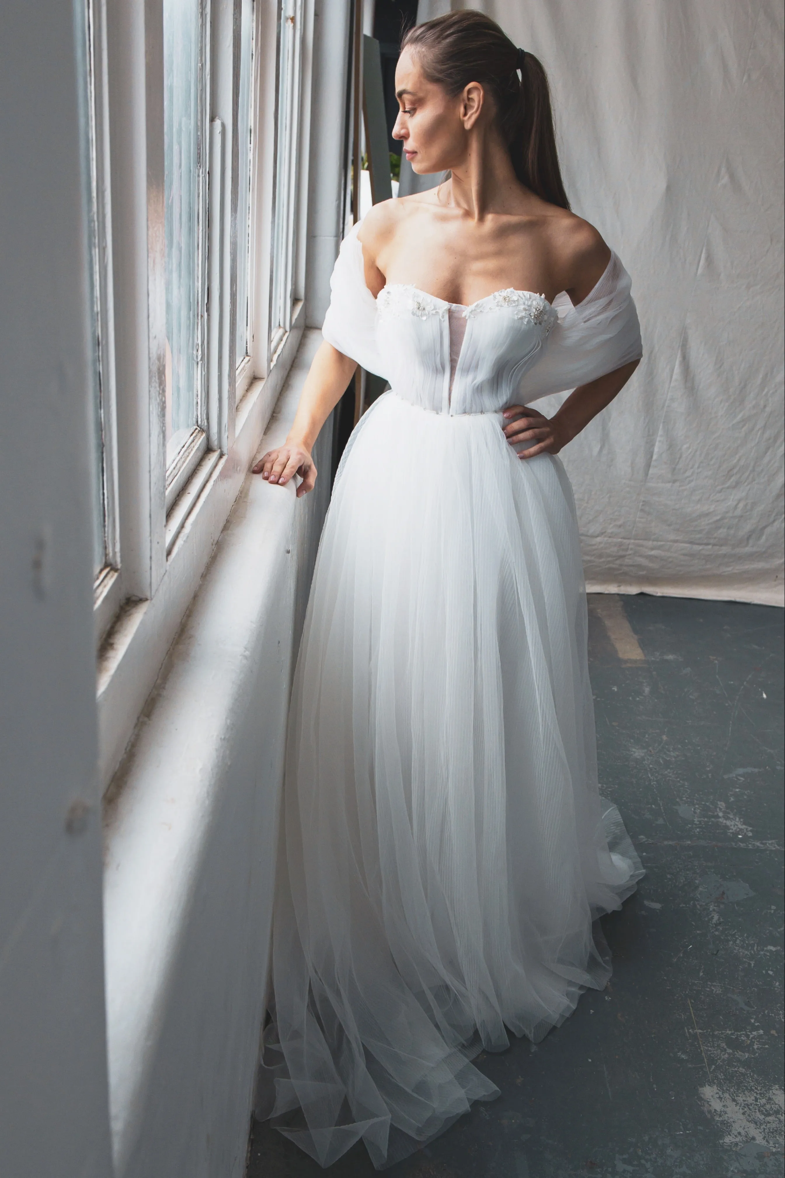 Try At Home - Kimi Bridal Gown with detachable sleeves