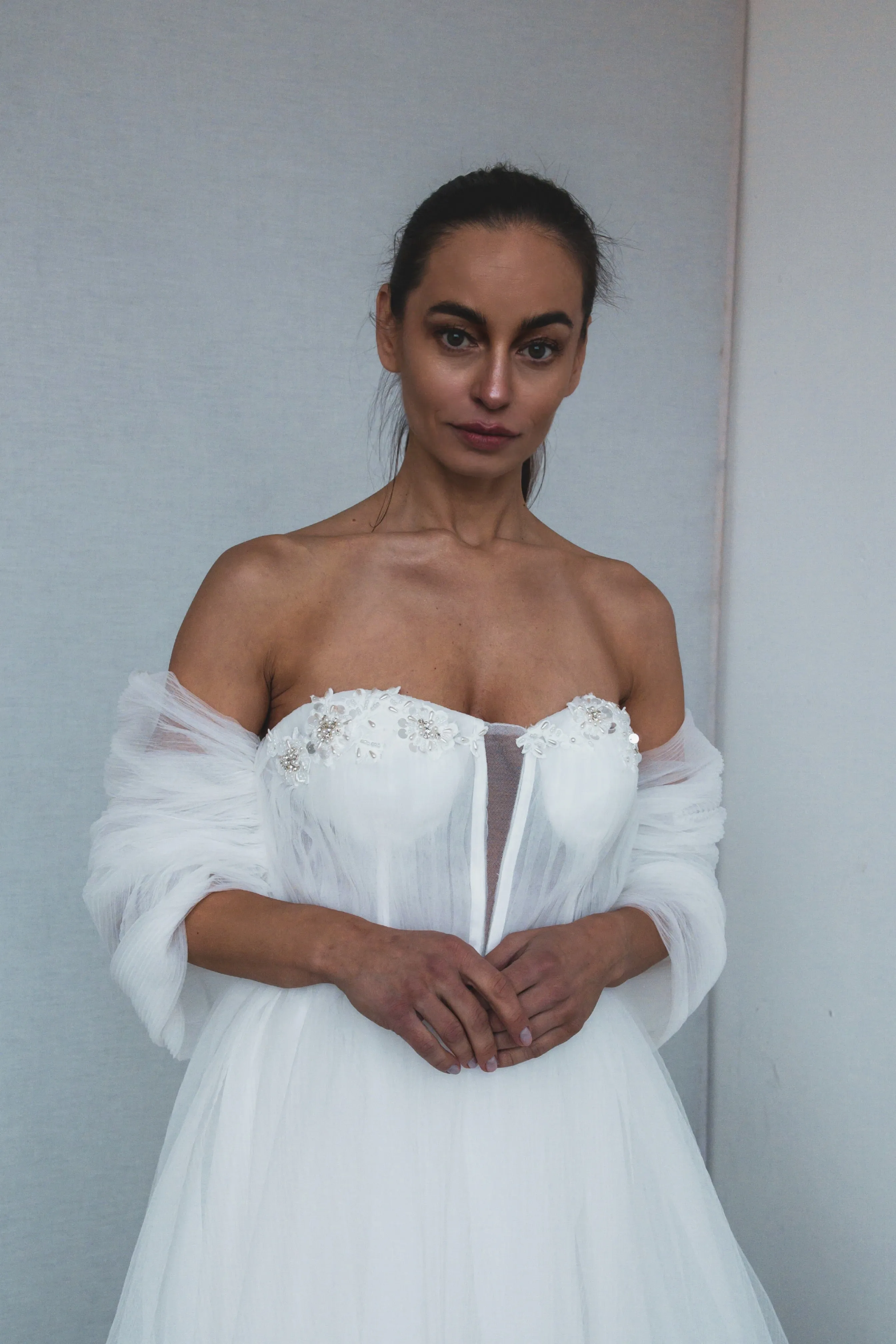 Try At Home - Kimi Bridal Gown with detachable sleeves