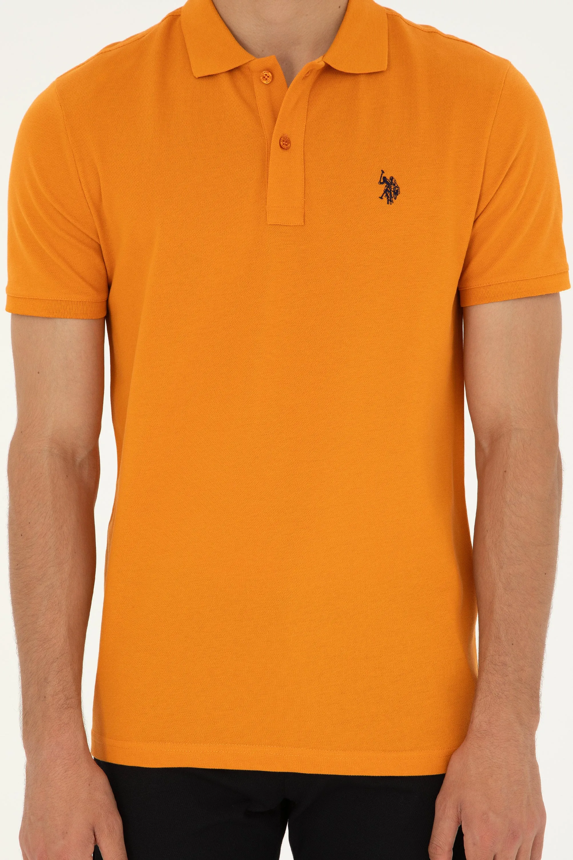 USPA Polo Shirt Men Tile VR031 USPOM232 Single Color Horse US Polo Assn.