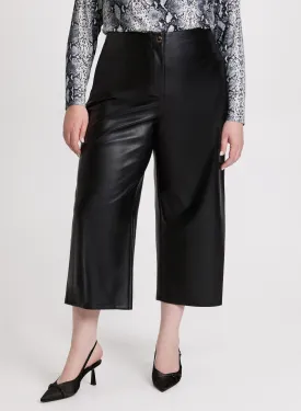 Vegan Leather Culotte Pants