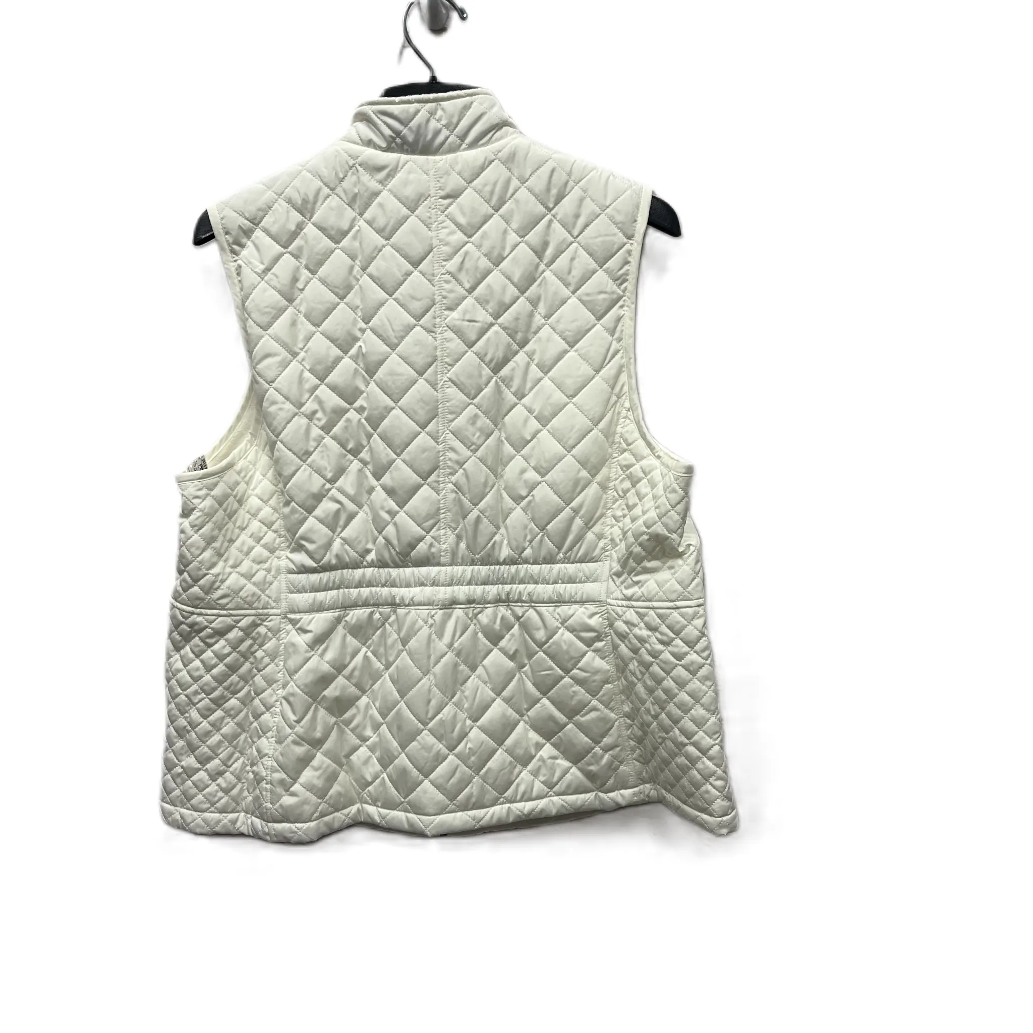 Vest Puffer & Quilted By Croft And Barrow In White, Size: 1x