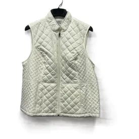 Vest Puffer & Quilted By Croft And Barrow In White, Size: 1x