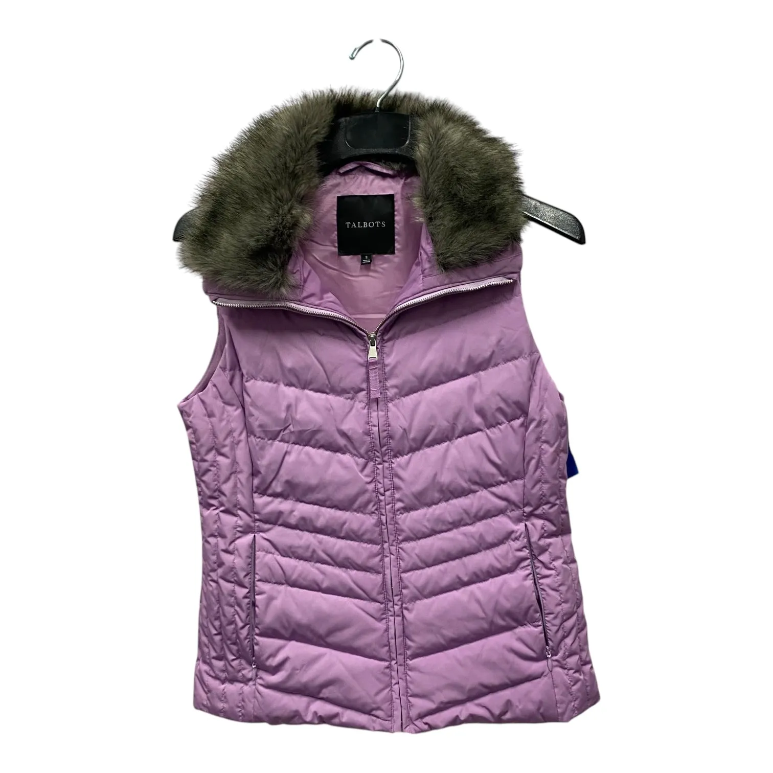 Vest Puffer & Quilted By Talbots In Purple, Size:S