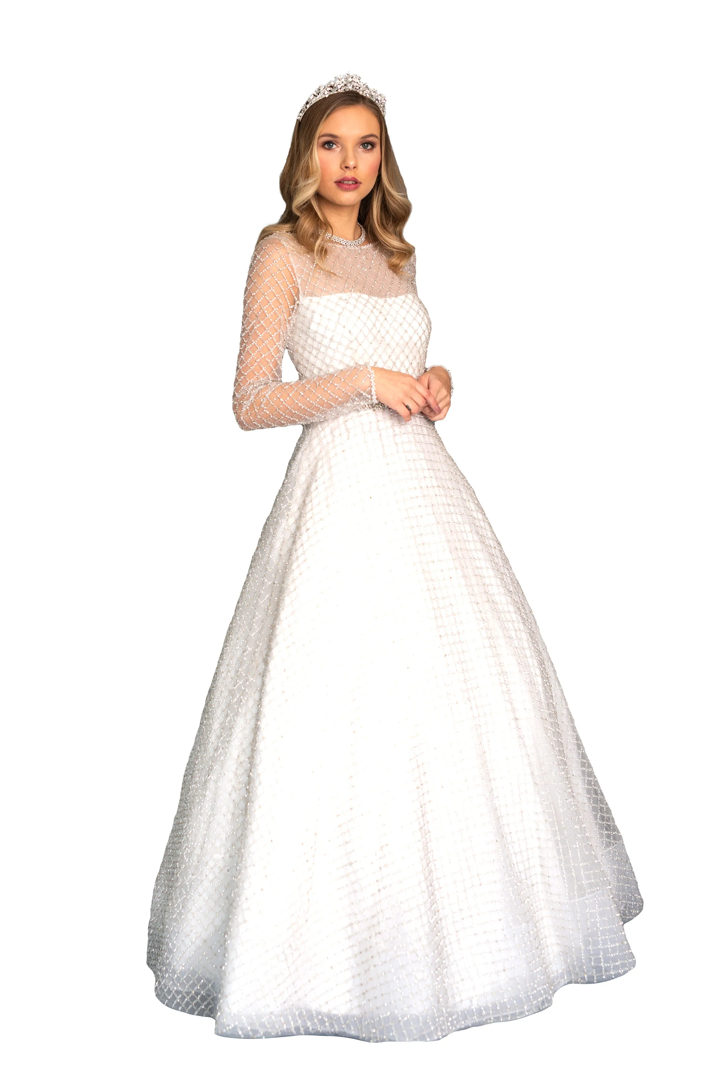 Women's Crystals Bridal Gown