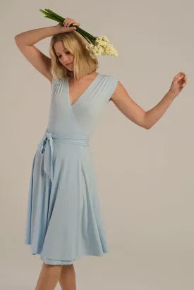 Wrap Dress - Powder Blue